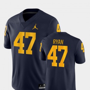Michigan #47 For Men Jake Ryan Jersey Navy Alumni Game College Football 227571-572