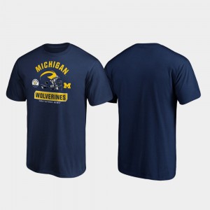 University of Michigan Men's T-Shirt Navy Official Spike 2020 Citrus Bowl Bound 512880-635
