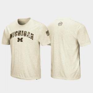 Wolverines Men's T-Shirt Oatmeal Stitch Desert Camo OHT Military Appreciation 679966-933