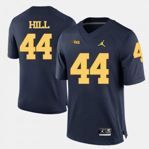 Michigan #44 Men Delano Hill Jersey Navy Blue Player College Football 634018-547