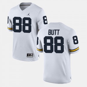 University of Michigan #88 Mens Jake Butt Jersey White Stitch Alumni Football Game 604121-737